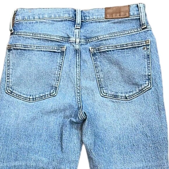 Madewell The Perfect Vintage Crop Jean Light Wash Raw Hem Size 26 Style# AF691 - Picture 6 of 10